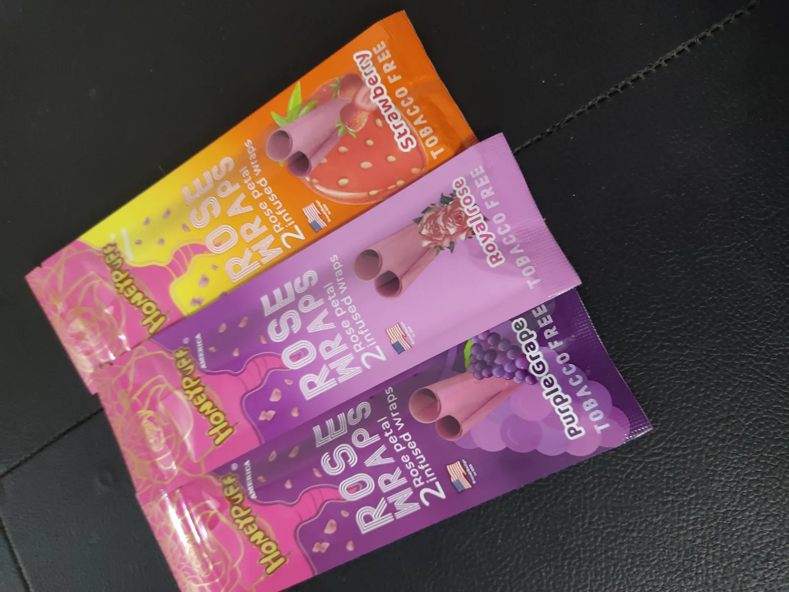 Blunt honey puff rose wraps